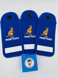 3 PACK BLUE PHONE POUCHES AND A LIGHT BLUE MAGNET